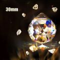 10/20 pieces lot 30mm Glass White Crystal Chandelier Faceted Ball For Chandeliers Lighting Parts Home Wedding Decoration. 