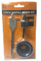 3 Pcs Hole Saw, Carbon Steel Cutter Set - Circular Round Drill Bit, Hole saw Lock Installation Kit, Power Saw Kit. 
