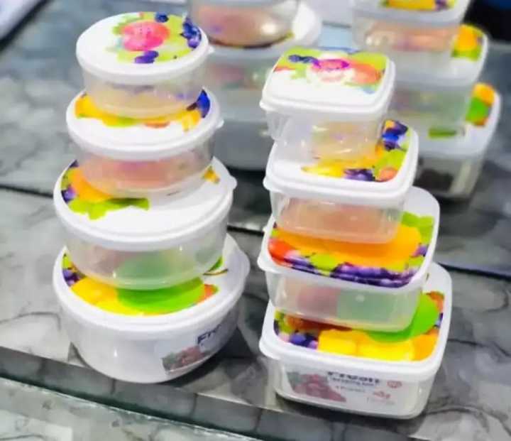 Food%20Container%20Bowl%20Microwave%20Safe%20BPA%20Free%20Plastic%20Bowl%20-%204%20Pcs%20Set%20Storage%20Jar,%20Box,%20Multipurpose%20Bowl%20Fine%20Quality%20-%20Fresh%20Keeping%20Bowl%20Set%20-%20Image%203