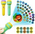 Mini Projector Pattern Light for Kids | 3 Slides 24 Patterns Flashlight Torch | Educational Projection Toy for Learning and Fun | Night Light Gift for Boys and Girls. 