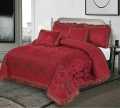 A Luxury Embossed Velvet Bridal Bed Sheet. 