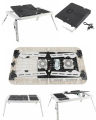 Laptop E-Table, Fold-able Lap Desk With 2 Cooling Fans powered by USB. 
