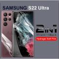 Samsung S22 Ultra Screen Protector and back side Hydrogel Film For Samsung Galaxy S22 Ultra. 