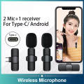 Original K9 Dual Wireless Microphone For Android Type C & Apple_iPhone For Live Streaming Vlogging Recording and Live Interviews Live Game Video Shooting Streaming Vlogging  Type C Android, IOS Lightining  K9 Dual Mic. 