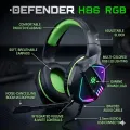 RAZOR - RGB Gaming Headphones 3.5mm With USB Earphone Surround Stereo Headphone for PC, PS4, Xbox One, Ergonomic Design Over Ear with Mic Professional Headset For Gaming - One Click Pick. 