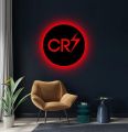 Cristiano Ronaldo CR7 LED Logo wall lamp, Led wall lamp for Football Lovers, Wall Night lamp CR7 Lovers. 