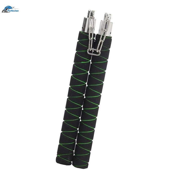 AumoToo Lot De 2 Nunchakus Mousse Rembourrés Avec Ficelle – Entraînement Arts Martiaux Pour Débutants Et Enfants