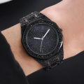 Trendy Diamond Watch For Men Stylish Stainless Steel Watch For Boys Luxury Watch For Gents. 
