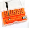 Magnetic adjustable length 32-in-1 Mini Precision Screwdrivers Set bits with Case With flexible bar | Repair Tool Kit for mobile , laptop, electronic devices. 