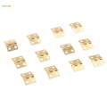 2X 12pcs Jewelry Chest Miniature Window Cabinet Hinge Jewelry Box Hinges New. 