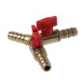 Gas joint 3 way T with valve control. 