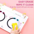 Children's Pen Control Training Set, Pen Control Training Kindergarten Children Erasable Pen Concentration Training Set - One Exercise Book, One Eraser and Six Pens 5ml. 