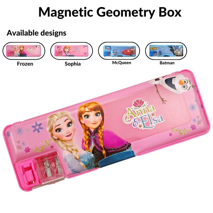Princess Magnetic Geometry Box for Girls - Pencil Box for kids