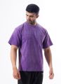 Drippy Acid Wash Tshirt - Purple-Active wear-Casual Wear-Half Sleeve T-shirt-Cotton T-shirt-SoftT-shirt. 