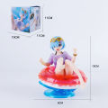 Swimming ring series handmade decorations Irena Chuyin Rem desktop decoration anime beautiful girl car doll. 