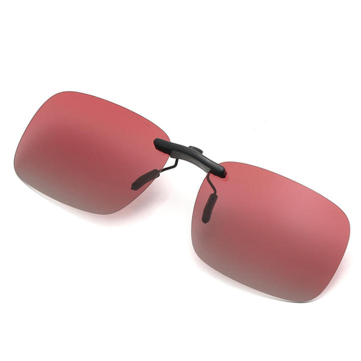 Gradient Clip-on Sunglasses Anti-glare Clip-ons Unisex Frameless Polarized Clip-on UV Protection Lightweight Anti-glare Sunglasses Lenses for Driver's glasses accessories Sunglasses accessories for men and women Outdoor sun protection glasses Fashion