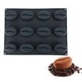 Silikolove 12 Cavity Coffee Beans Shape Silicone Mold. 