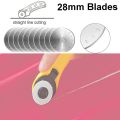 28MM Rotary Cutter Blades Rotary Cutter Replacement Sewing Machines Circle Cutter for Paper Quilting Scrapbooking Cutting. 