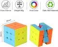 Stickerless 56mm Qiyi Warrior S Rubiks Cube 3x3 - Magic Speed Cube Puzzle Toys Rubik's Cube 3x3, Memory and Responsiveness Rubik Cube, Concentration Rubic Cube ( 56mm ) Rubix Cube. 