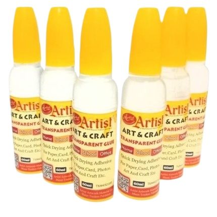 Liquid Transparent Paper Glue 60ml for Paper, Card, Photos and Art & Craft etc