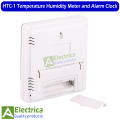 HTC-1 HTC-2 HTC-2A LCD Electronic Digital Temperature Humidity Meter Home Thermometer Hygrometer Indoor Outdoor Weather Station Clock by electrica (battery included). 
