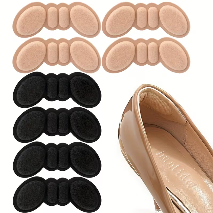 2pcs Soft Heel Patch Silicone Heel Pads for Women Shoes Inserts Feet Heel Pain Relief Insoles for Shoes High Heels Butterfly Liner Grips Protector Sticker Filler Cushion Sponge-Filled Heel Pads High Heel Self-Adhesive Heel Pads, Anti-Heel Drop Heel pads
