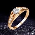 Lady Ring Fine Workmanship Rhinestone Embedded Women Ring. 