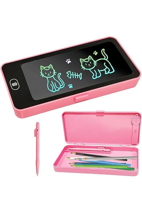 Smart LED LCD Writing Pencil Box for Kids | Multi-Color Magic Pencil ...
