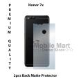 2Pcs Honor 7x Back Matte Protector Soft Skin Sheet Soft Film Protection For Honor 7x. 
