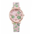 Women Vintage Leather Ladies Personalized Wristwatches Printing Ladies Quartz Watch Ladies 效邪褋褘 袞械薪褋泻懈械. 