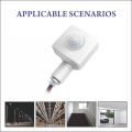 PIR Motion Sensor Human Motion Detector Light Switch Adjustable Auto On/Off Light Switch AC85-265V 180 Degrees Indoor Outdoor Waterproof IP67. 