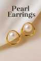 Luxury Gold-Plated Pearl Stud Earrings for Women and Girls Stylish Design – Trendy Korean Style Minimalist Elegant Jewelry | Fashion Statement Daily & Party Wear Accessories | Hypoallergenic & Lightweight | NotYourBasic.pk. 
