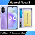 Huawei Nova 8 UV Tempered Glass Screen Protector Full Curved Protector Nano For nova 8. 