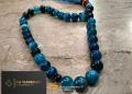 Blue Aqeeq Prayer 33 Beads 10mm  Tasbeeh | Zikr Tasbeeh | Prayer Beads. 