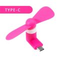 Creative Portable Type-C Mini Fan/ Portable Power Cooling Fans For Android Phone Power Bank Accessories. 