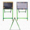 Openness – 2 in 1 Small Double Sided Kids Writing Board / Easel – White & Black Dry-Erase Board For Kids Learning – Chalk, Duster & Board Marker Free – (16x30 Inches). 