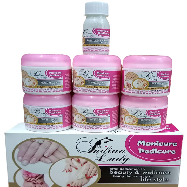 Manicure & Pedicure Kit (6 x 100 ML) / Imported High Quality Manicure Pedicure Set /  Manicure Pedicure Kit Art # GW-M&P K01 (1 Set)