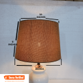 Pack Of 2 Light Brown Table Lamp Shades. 