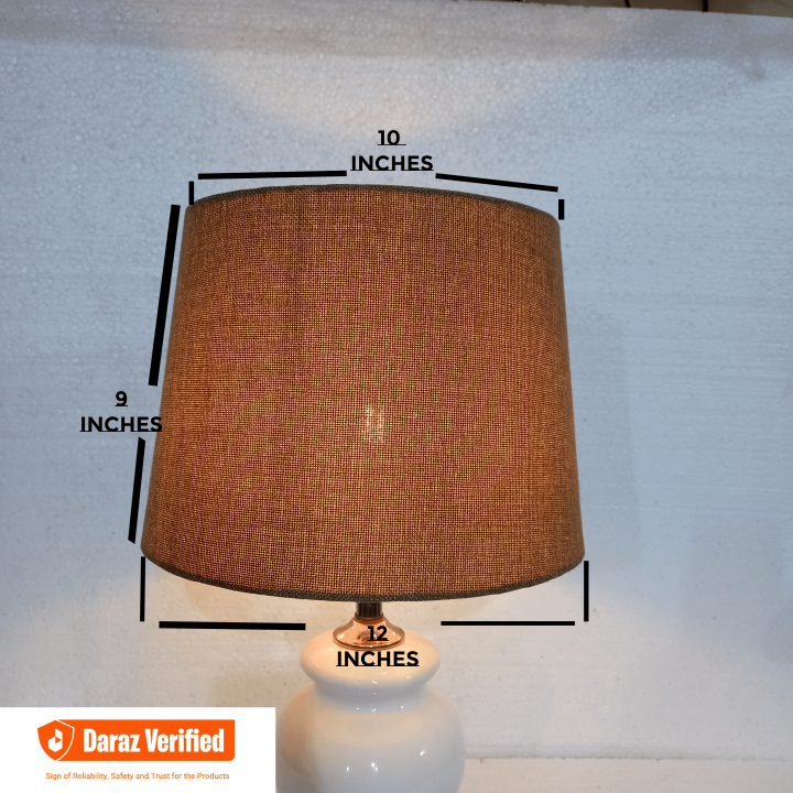 Pack Of 2 Light Brown Table Lamp Shades