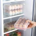 Egg Cartons, PP Egg Holder With Buckle Colorful Tray Store 15 Eggs Egg Container For Refrigerator. 