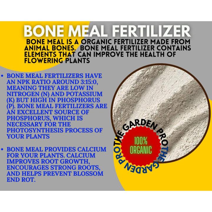 Bone Meal 1 kg / Organic Fertilizer / Organic plant Food