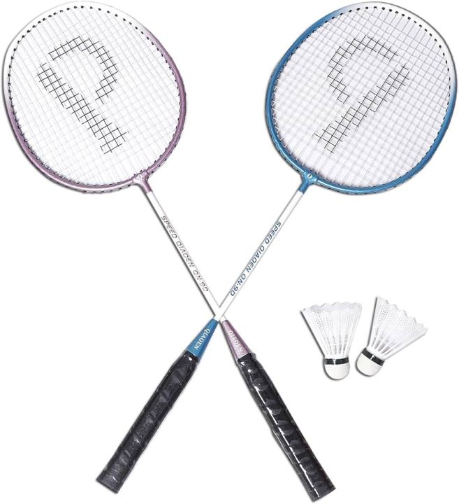2 Badminton Rackets For adults with 2 feather Shuttles - Japanese ...
