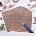 8 Pack Wood Wallpaper Sheet, (12 X 12 Inch),(30.5 X 30.5 cm) Square Hardwood Veneer Boards for Wood Craft DIY Furniture Repair & Project. 