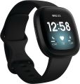 Fitbit Versa 3 Health & Fitness Smartwatch with GPS, 24/7 Heart Rate, Alexa Built-in,  Black/Black, One Size (S & L Bands Included). 