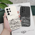 Ink Diagram Phone Case For Samsung Galaxy S24 S23 S22 S21 S20 S10 S10E S9 Ultra Plus FE Note 20 Ultra 10 9 Plus Cover. 