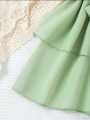 Enchanting Collared Lawn Frock: Graceful Ballet Layers in Light Pink or Sea Green for girls and baby girls best frock for kids casual wear stylish summer frock. 