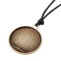 Talisman Of Protection Good Luck Amulet Necklace Stainless Steel Chain Wealth Seal of solomon Adjustment Wax Rope Chain Jewelry. 