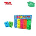 B-80 ERASERS- 80 pieces eraser- Pencil eraser- Multi bright color- Bahadur- Stationery-Eraser. 