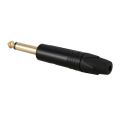 aurum Plating 10Pcs Plug Mono Professional 2 Pole 6.35 Mm 6.5Mm Stereo Jack Plug Neutrik 6.35Mm Jack Black. 