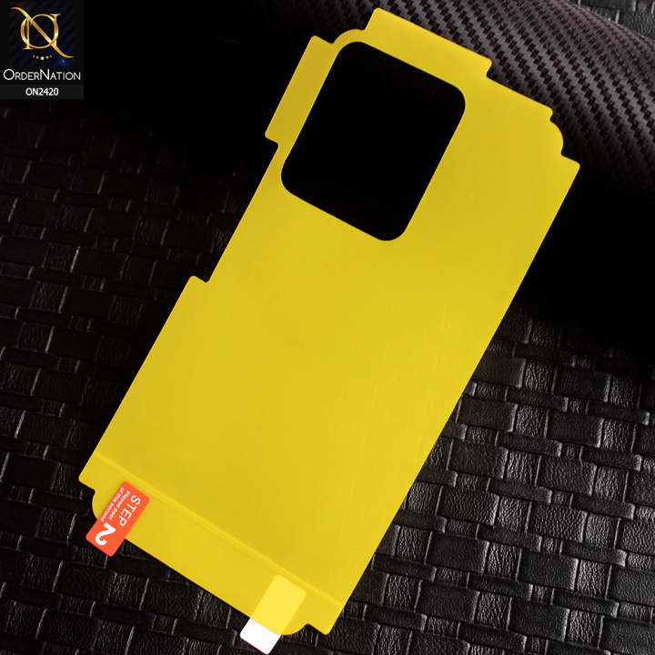 Vivo_ Y22s Protector - Transparent Hydro Jell Skin Film Unbreakable Back Protector Sheet
